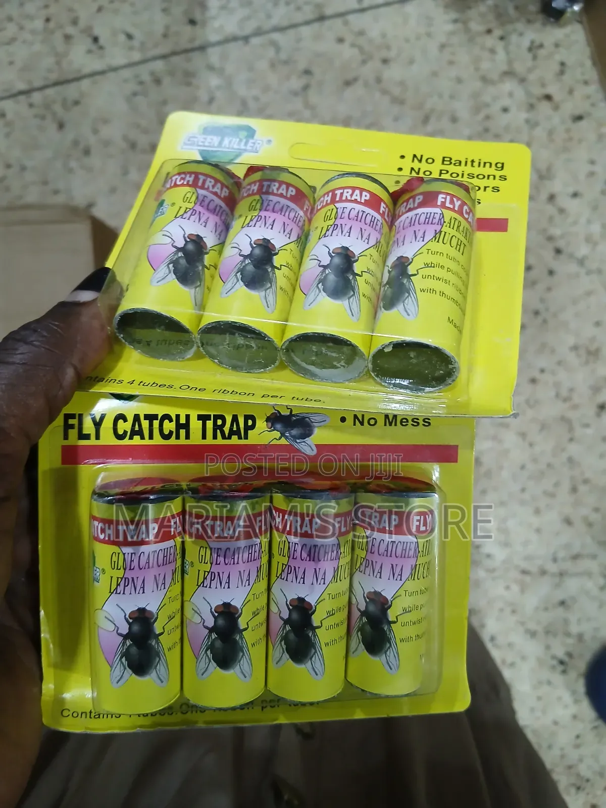 Green Killer Fly Catch Trap Sticky Ribbon Tubes.