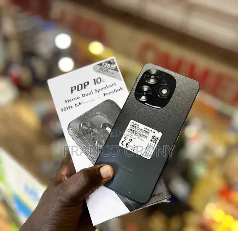 New Tecno Pop 10C 128 GB Black