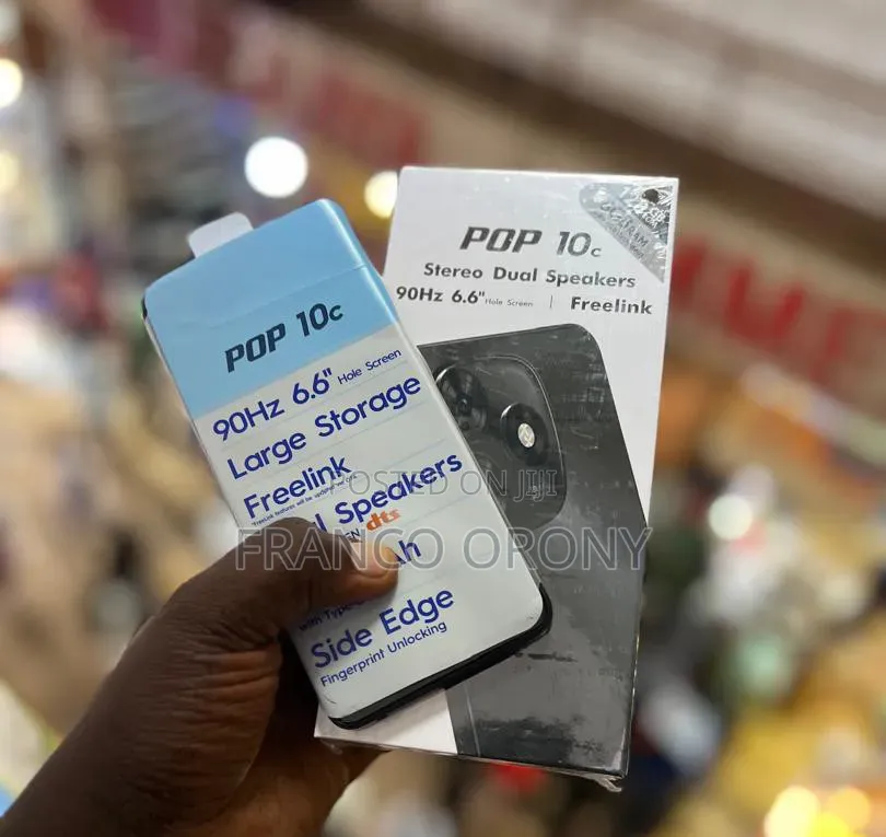 New Tecno Pop 10C 128 GB Black