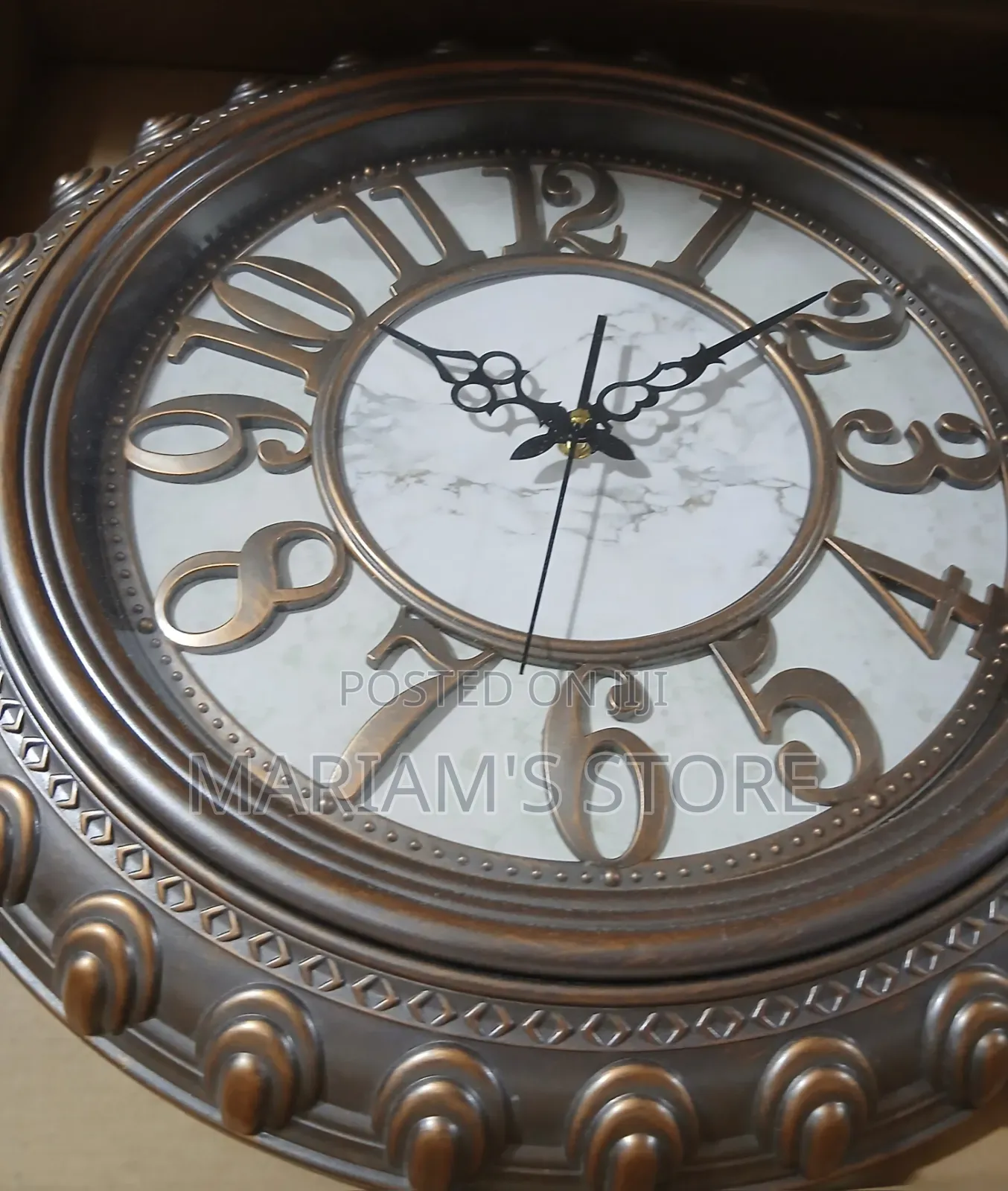 Gold Decorative Wall Clock
