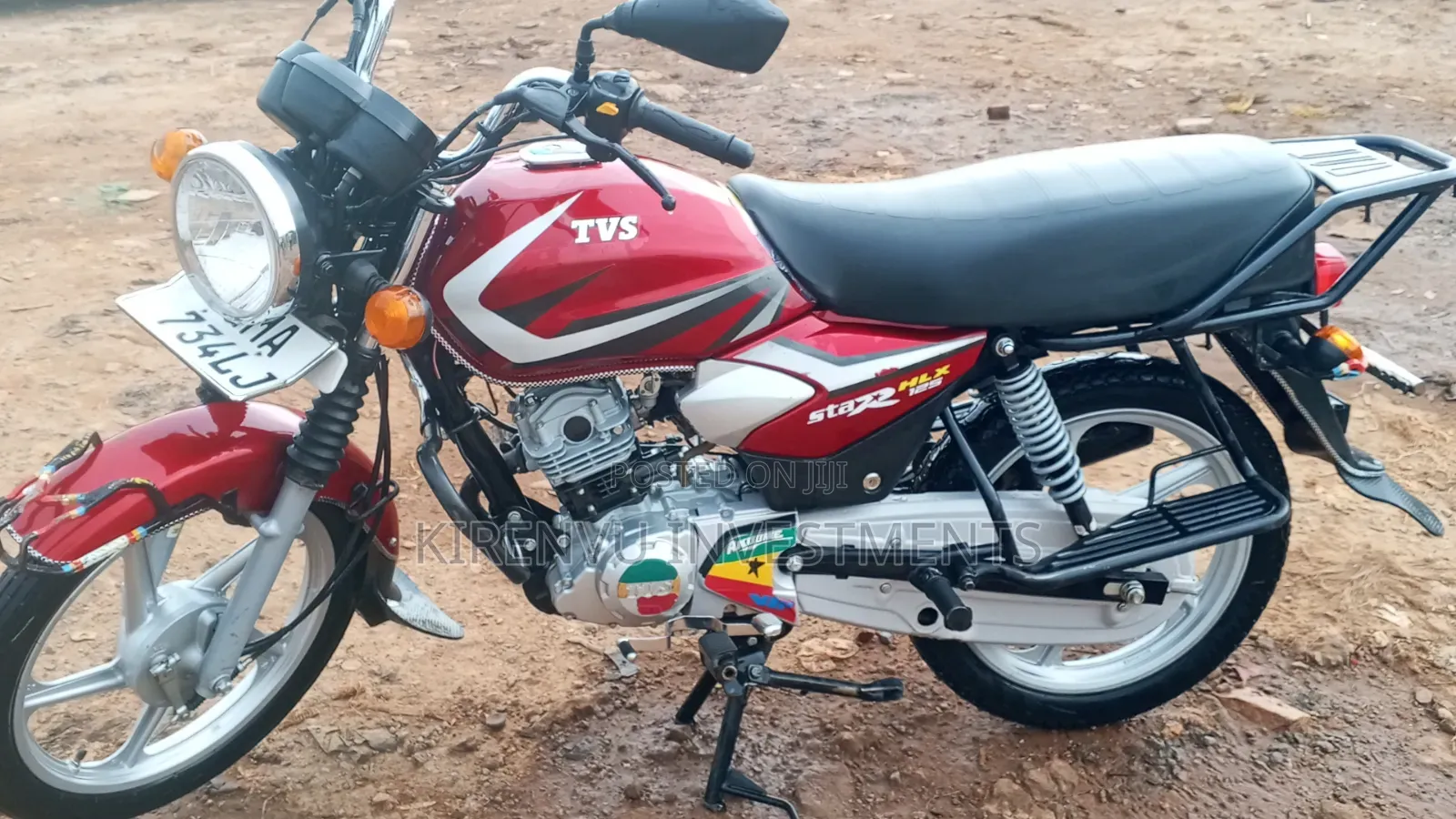 TVS HLX 125 2025 Red