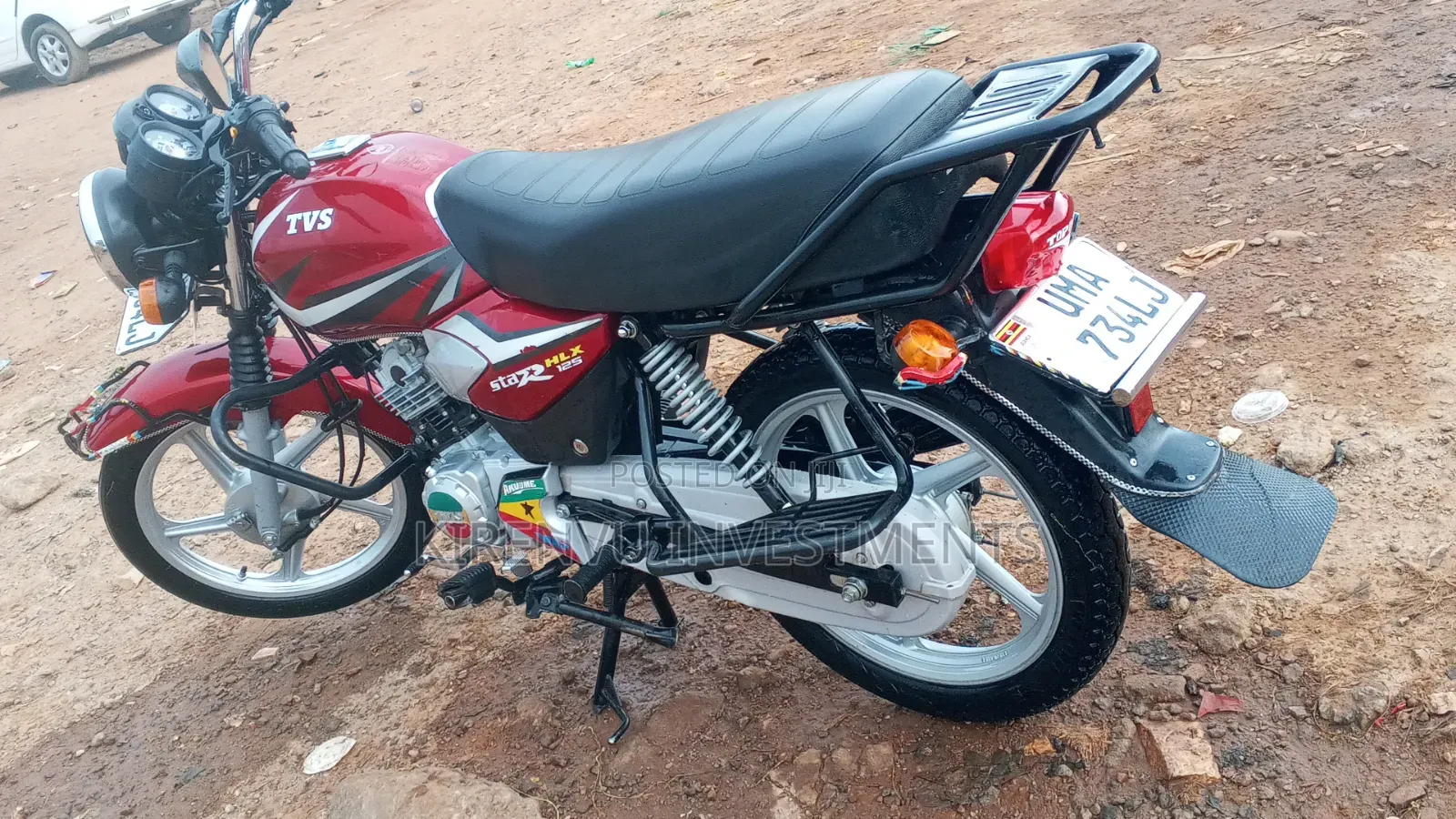 TVS HLX 125 2025 Red