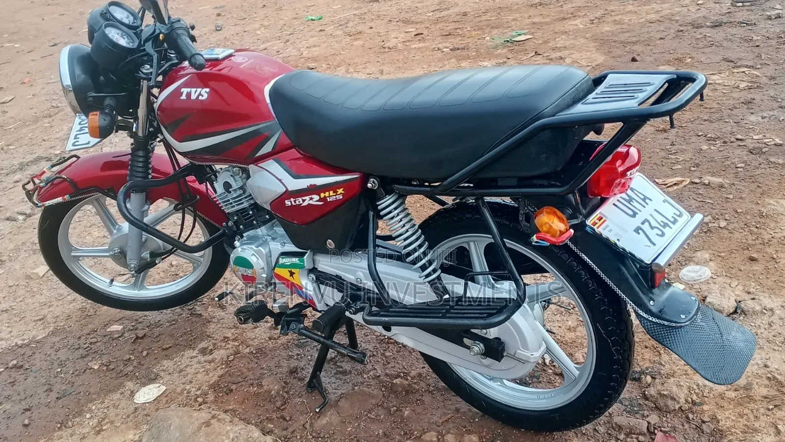 TVS HLX 125 2025 Red