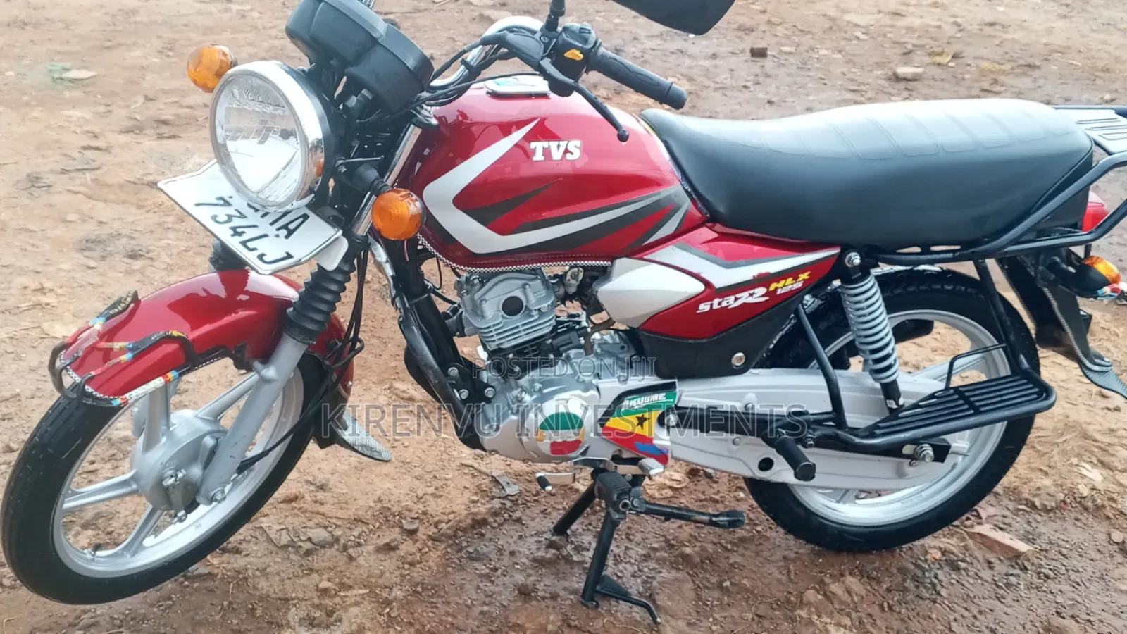 TVS HLX 125 2025 Red