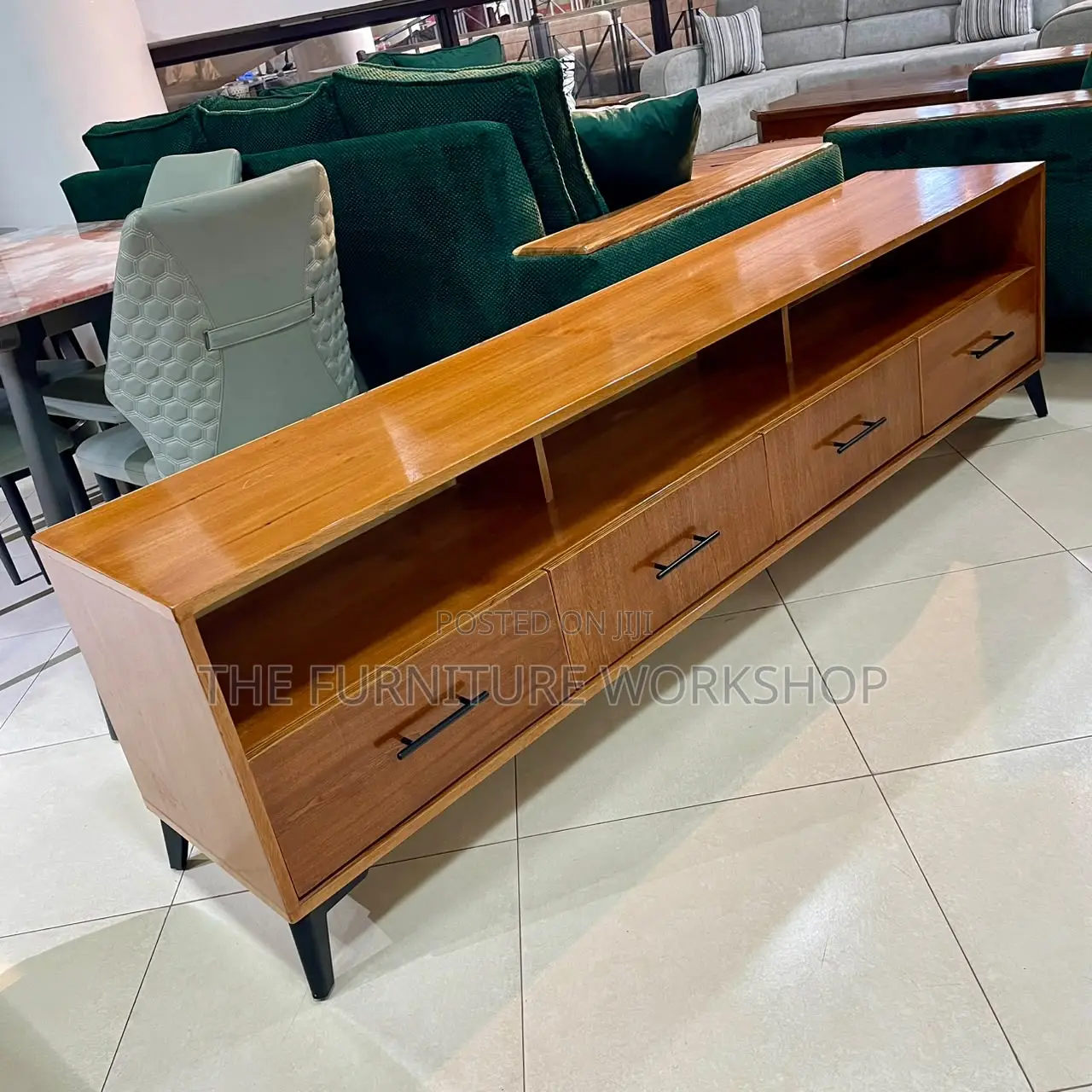 Mahogany TV Stand With Drawers - Senana Hypermarket