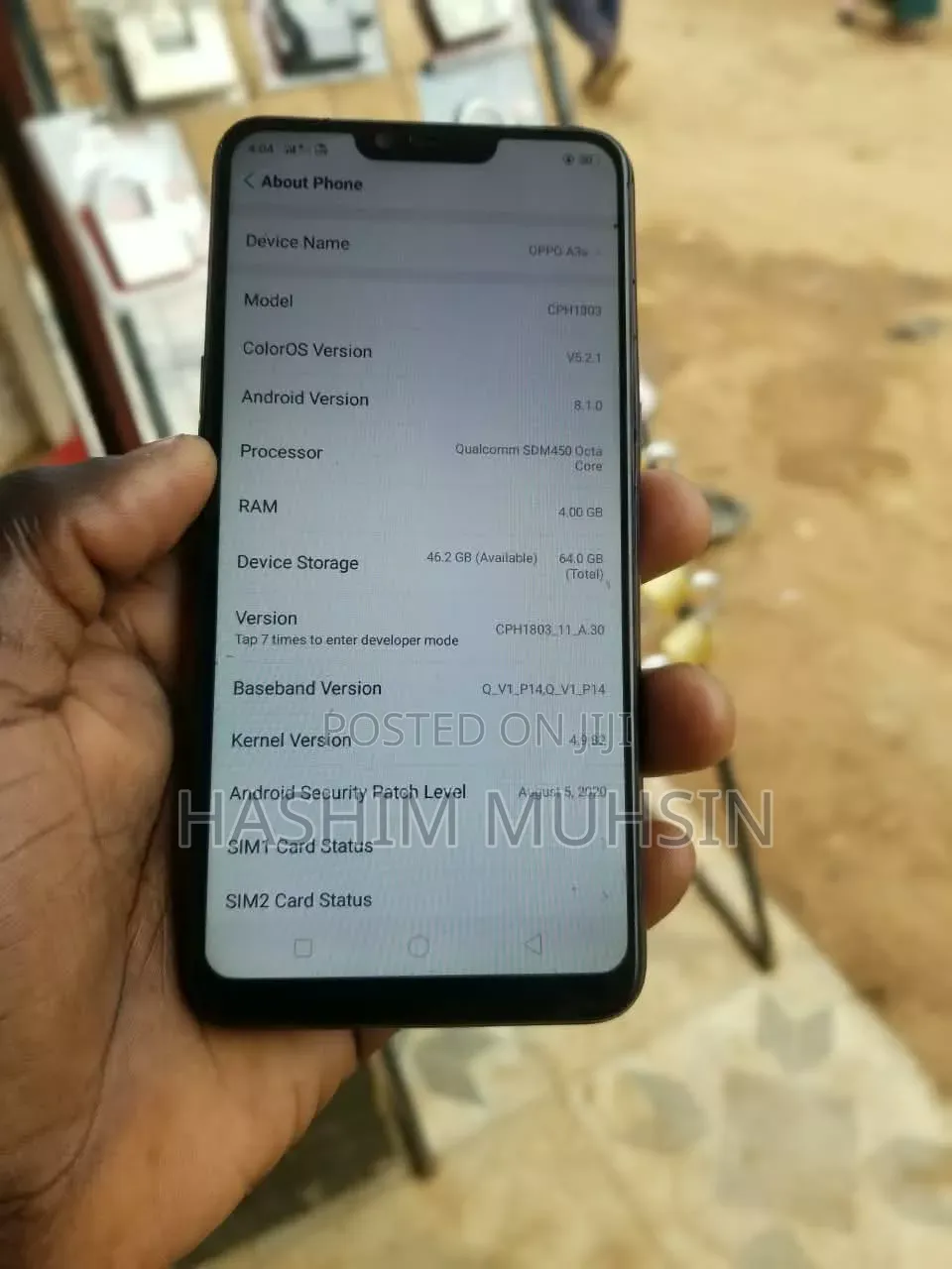 Oppo A3s 64 GB Black