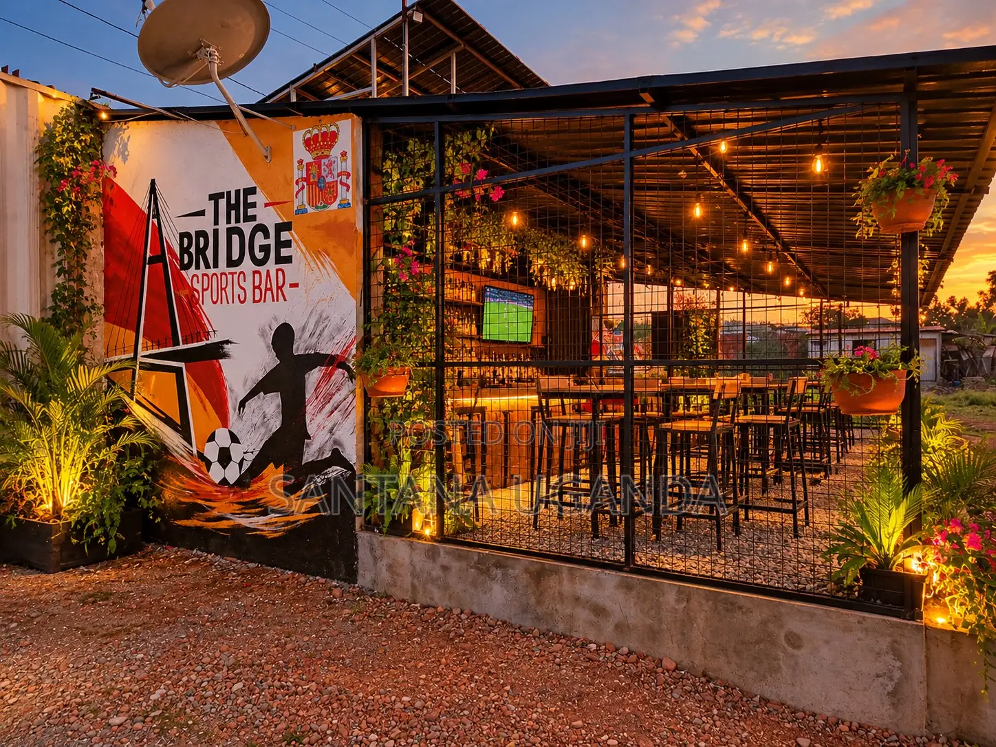 Fully Furnished Sports Bar for Rent in Jinja