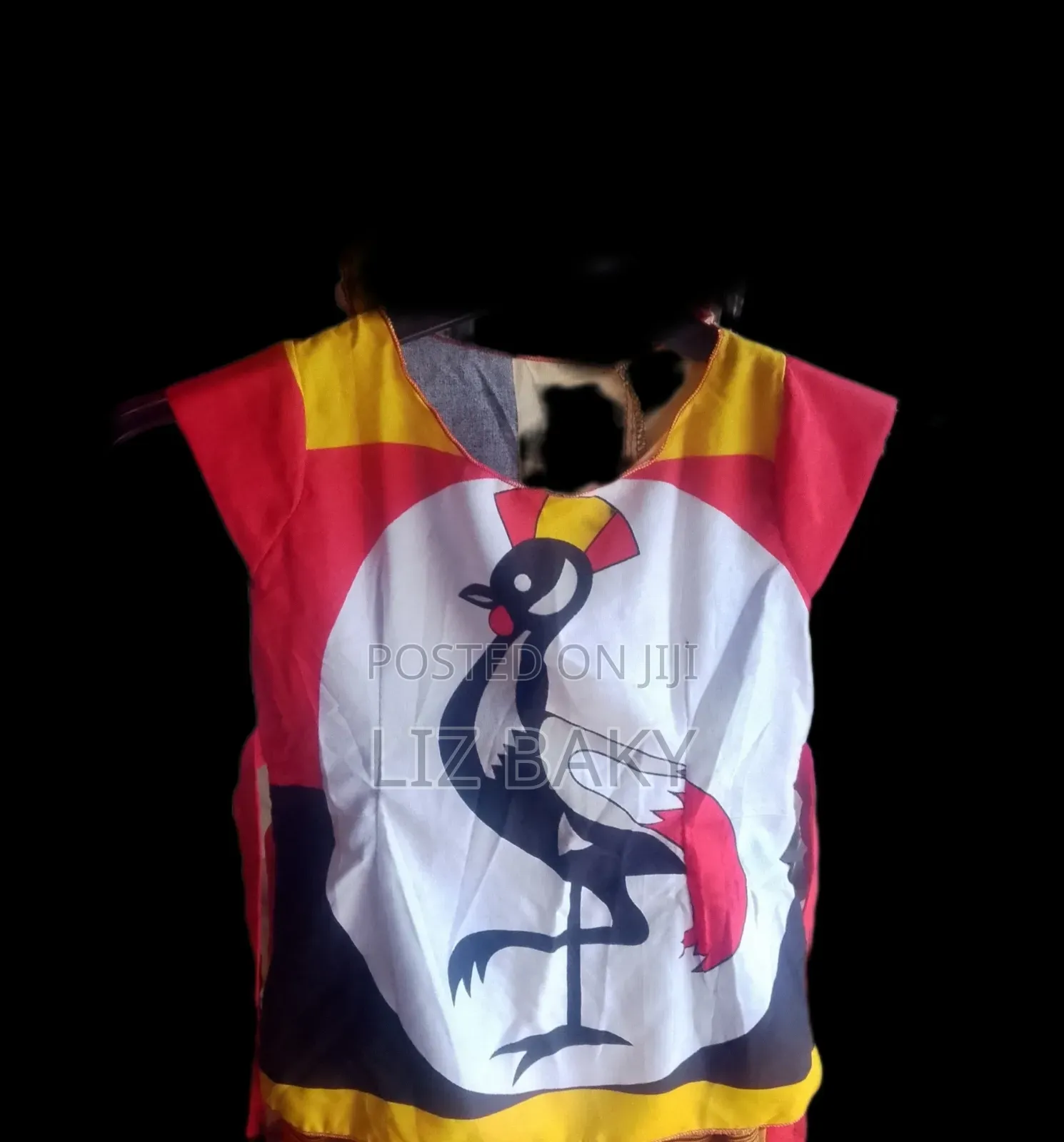 Ugandan Flag Dress ,Shirt for Kids