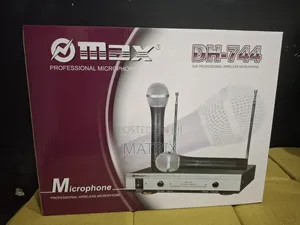 Omax Professional Wireless Microphone 2 Mics DH - 744