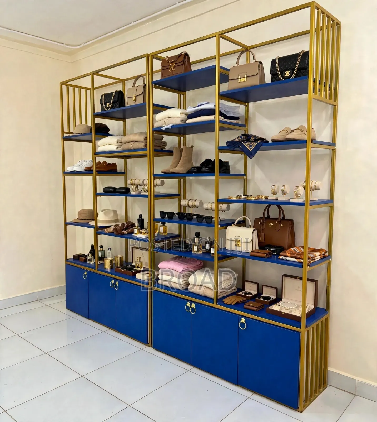 Metallic Shelves