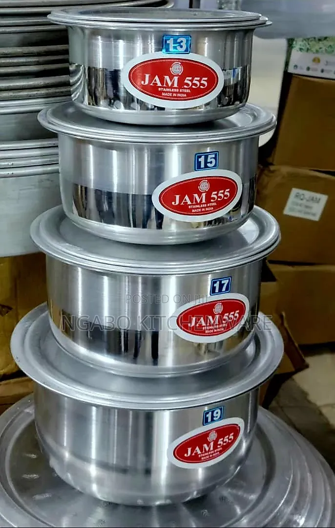 Of Silver-Colored Metal Cooking Pots