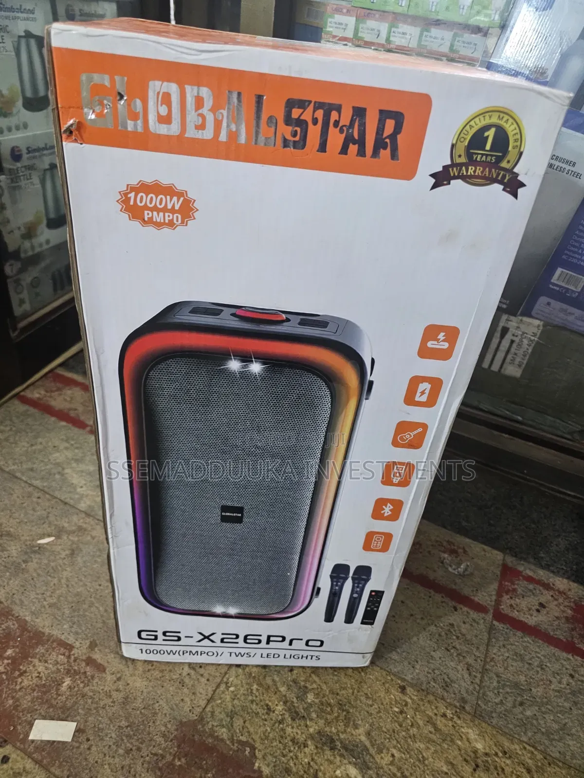 Globalstar GS-x26 Pro Rechargeable Bluetooth Speaker