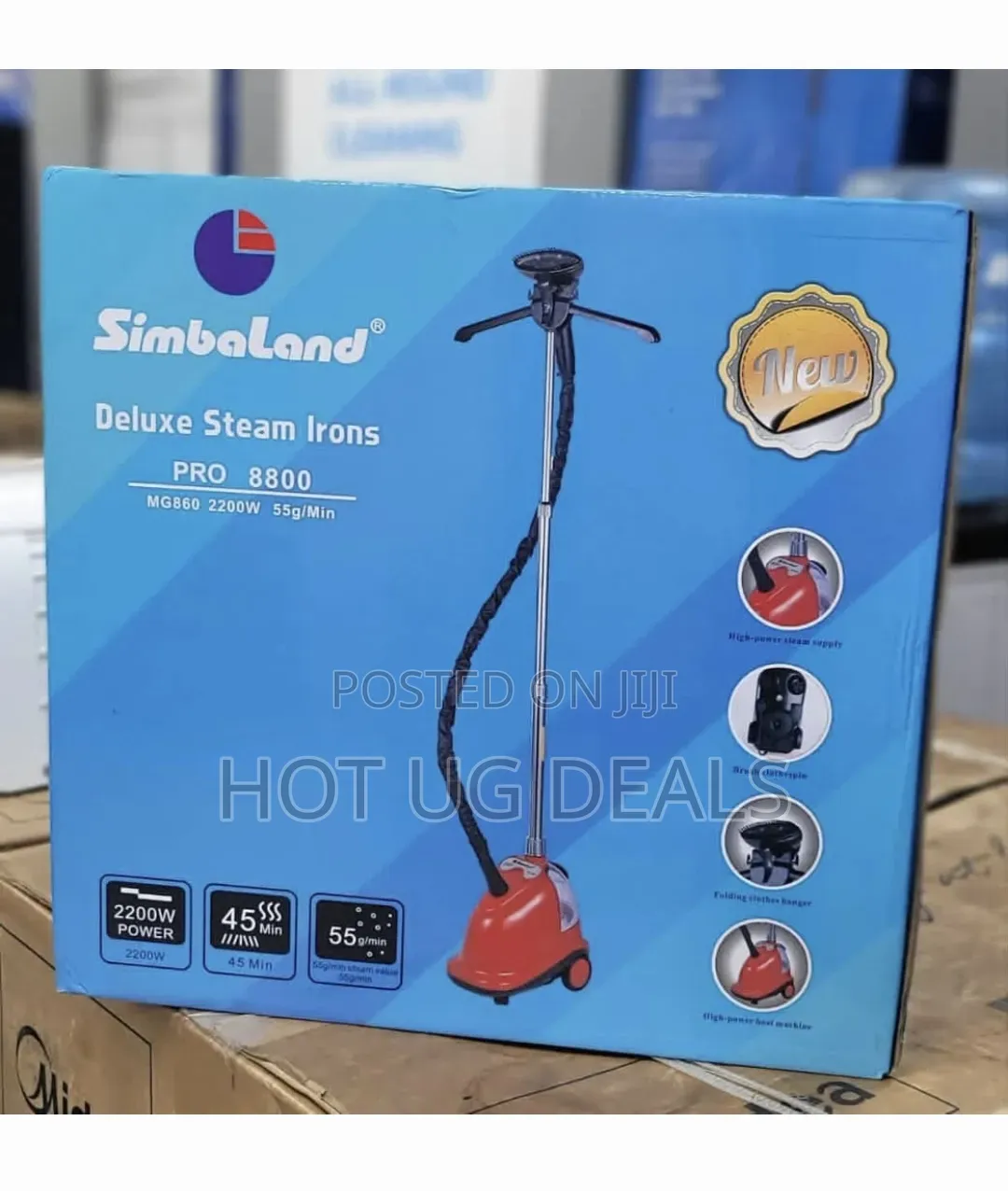 Simbaland Garment Steamer- Red/White