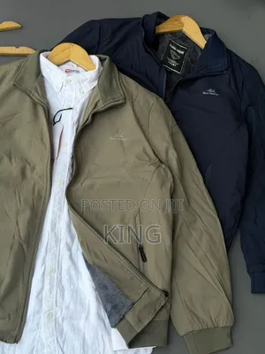 Stylish Men's Jacket. Green, Navyblue