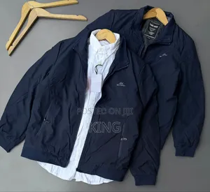 Stylish Men's Jacket. Green, Navyblue