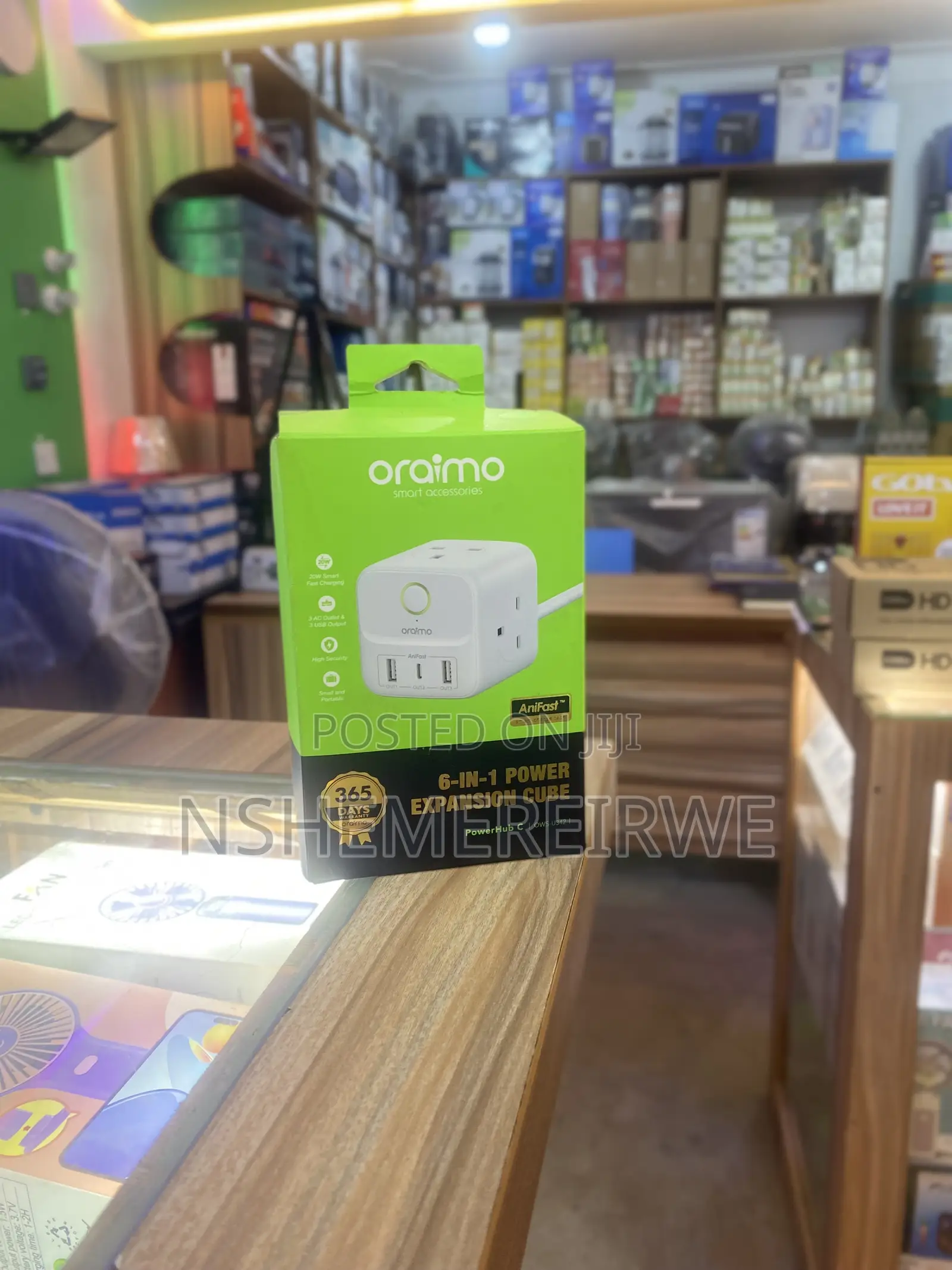 Oraimo 6 in 1 , Power Expansion Cube