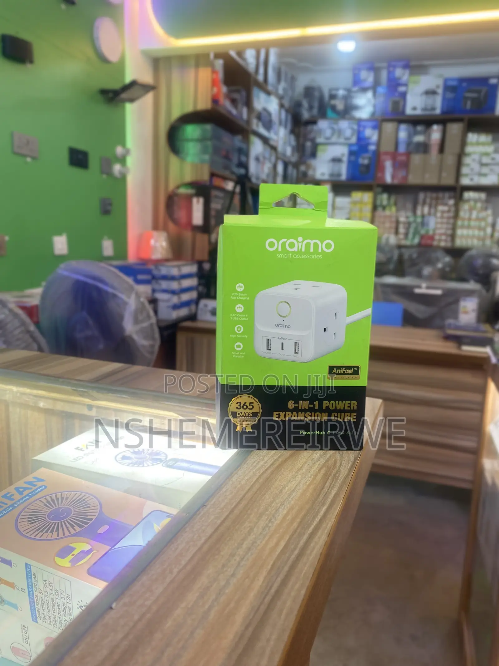 Oraimo 6 in 1 , Power Expansion Cube