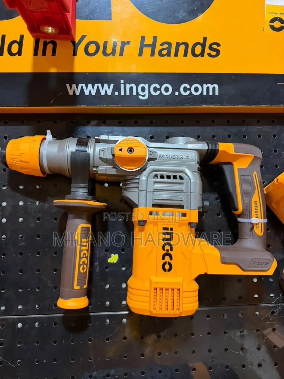 Ingco 20V Brushless Cordless Rotary Hammer Drill (CRHLI202882)