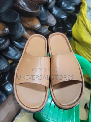 Zara Leather Slides