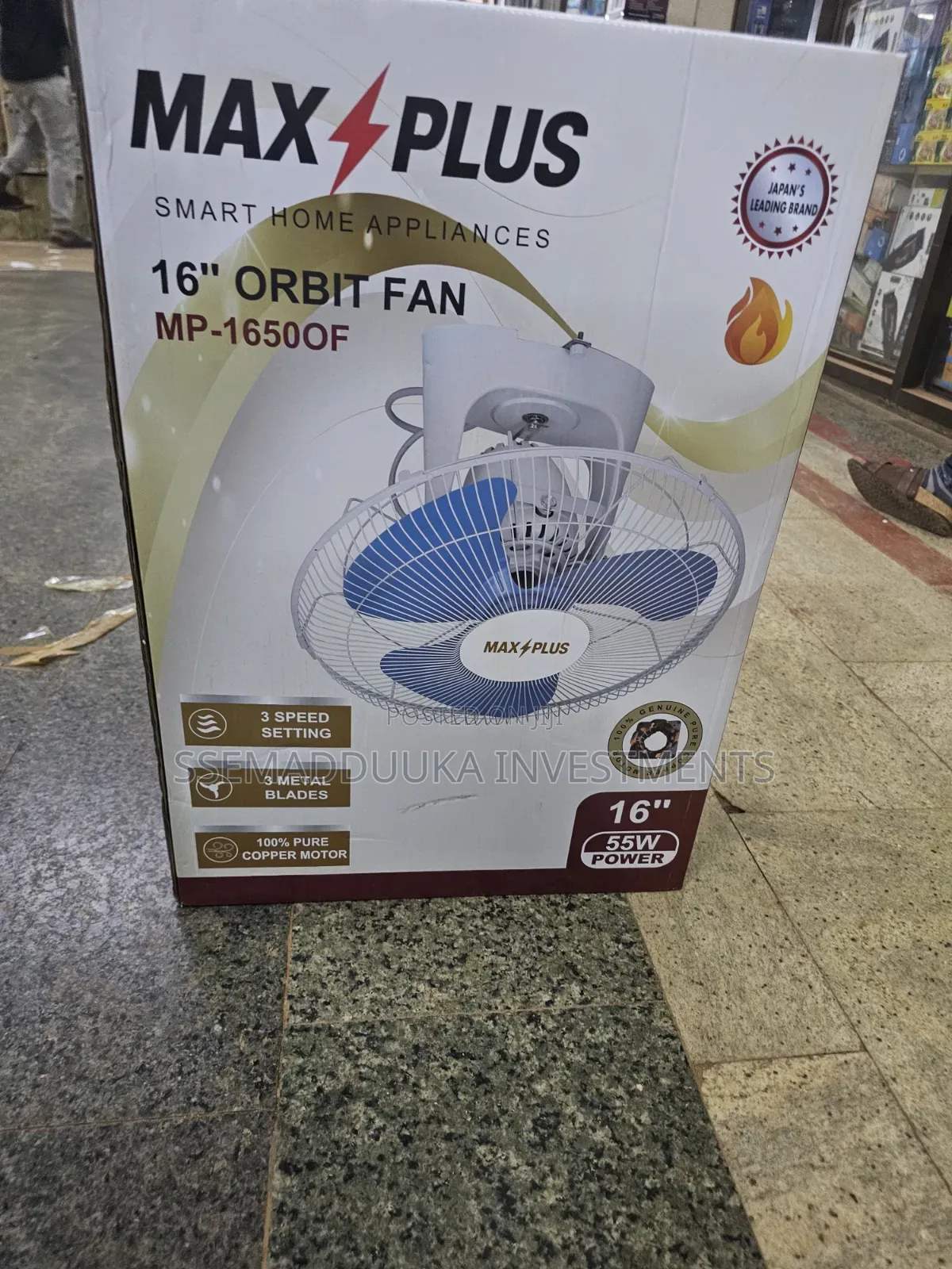 Max Plus 16"Mp-16500f Orbit Ceiling Fan