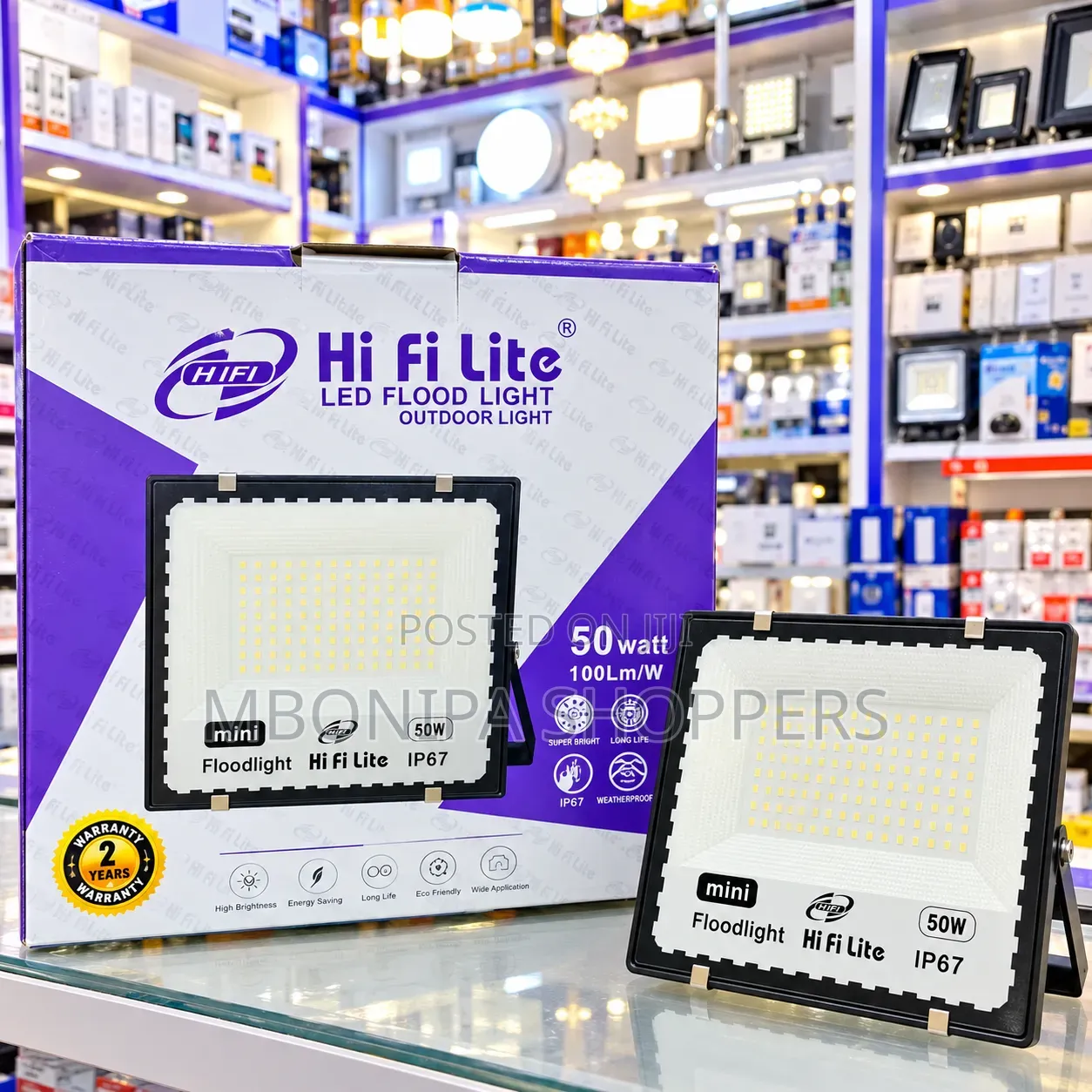 Hi Fi Lite 50W LED Flood Light – IP67 Outdoor Light