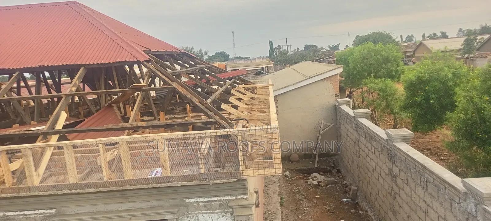 Calpate Placing on House Roofs