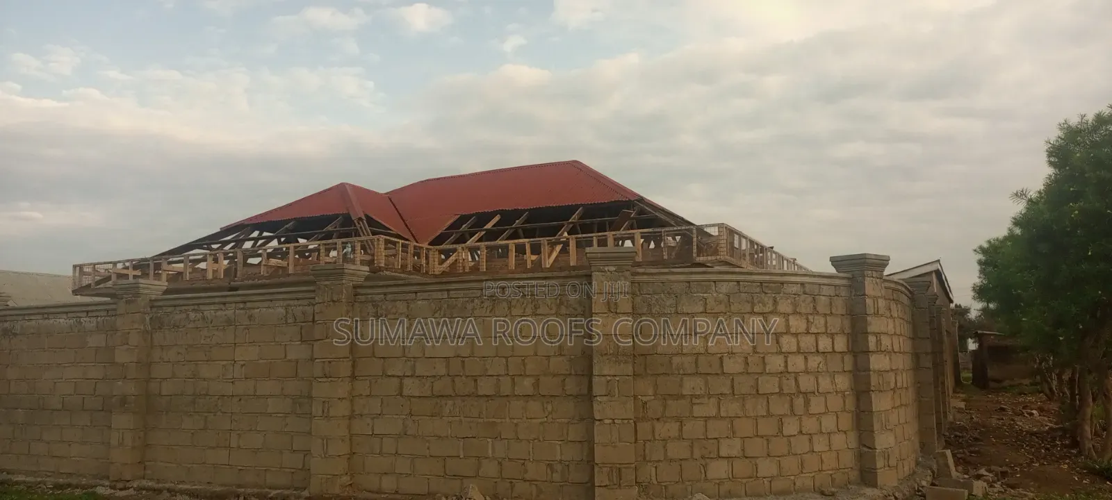 Calpate Placing on House Roofs
