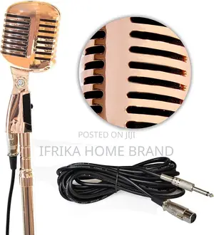 Retro Microphone and Swing Stand - Classic Vintage Professional Dynami