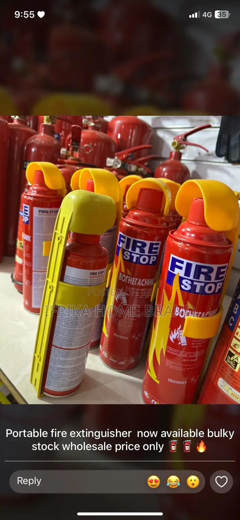 Fire Stop 500ml Portable Emergency Aerosol Car Fire Extinguisher