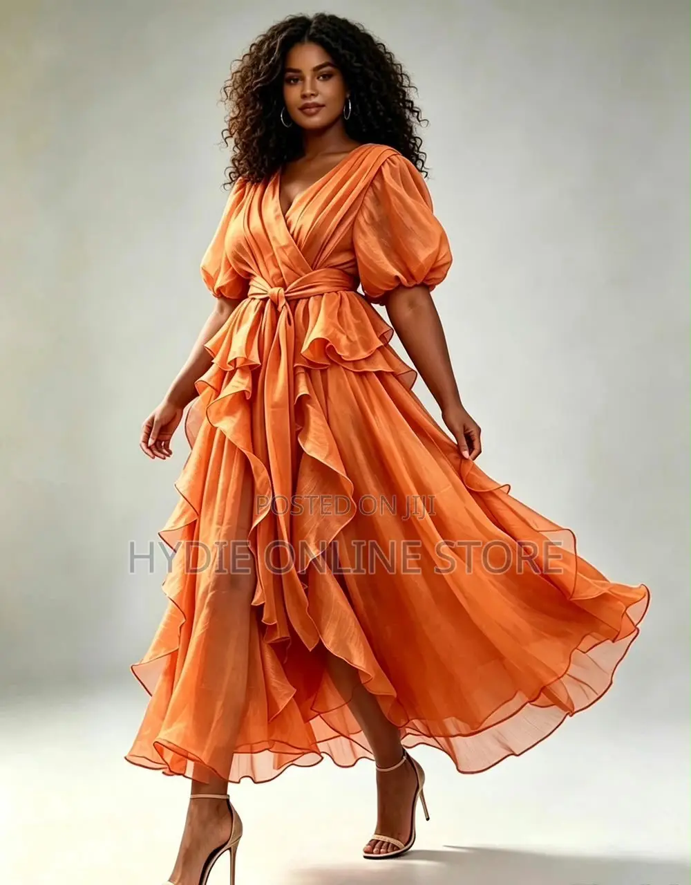 Elegant Coffee Brown Free-Size Dress – Comfortable & Versatile