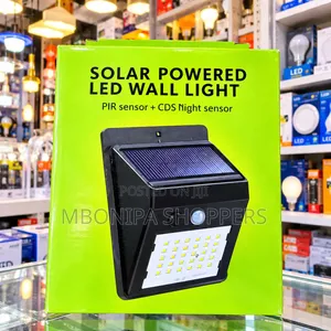 Solar Powered LED Wall Light With PIR Motion & Night Sensor