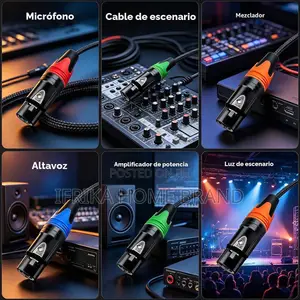 XLR 3-Pin Male XLR 3-Pin Female Gold-Plated Plug, Gold-Plated Copper