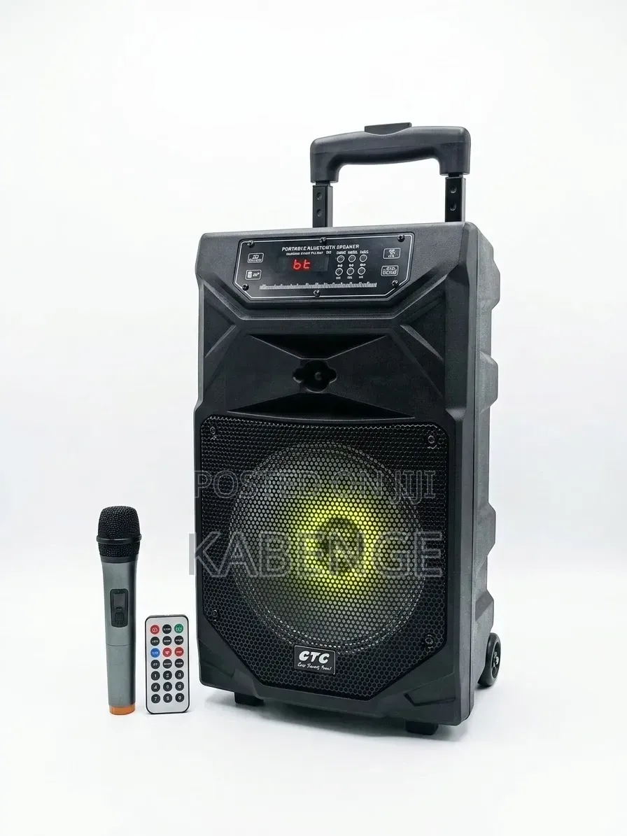 CTC CT-810 8-Inch Portable Rechargeable Speaker With Microphone