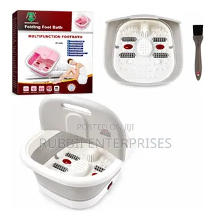 Multifunction Folding Foot Bath (Heating + Bubbles + Massage Rollers)