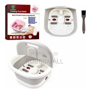 Multifunction Folding Foot Bath (Heating + Bubbles + Massage Rollers)