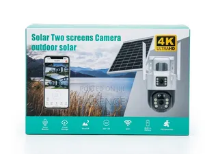 4K Ultra HD Dual-Lens Outdoor Solar Security Camera With PIR Motion