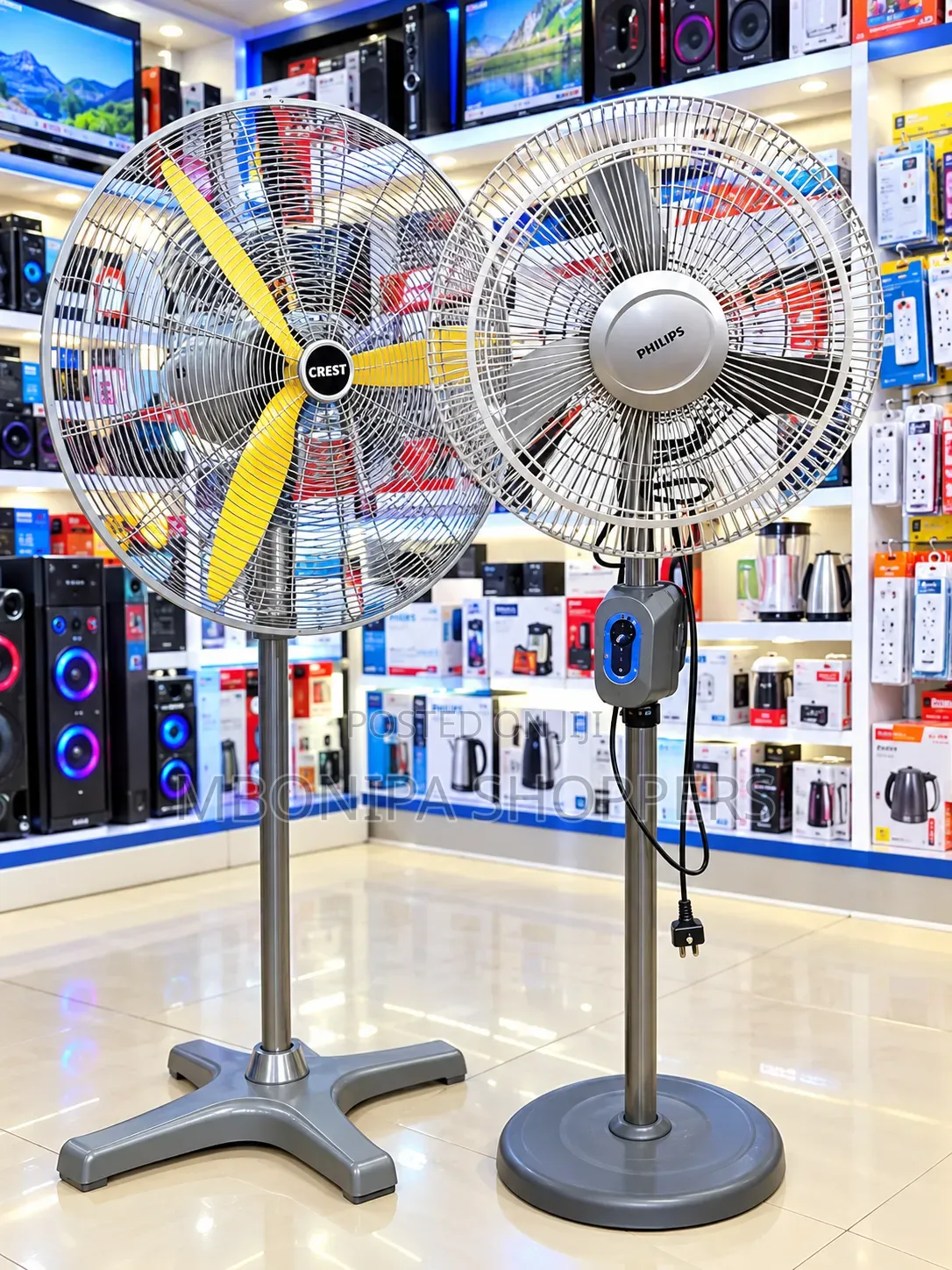 Heavy-Duty Pedestal Standing Fan – Powerful Air Circulator