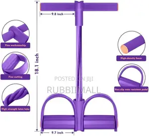 4-Tube Pedal Resistance Band