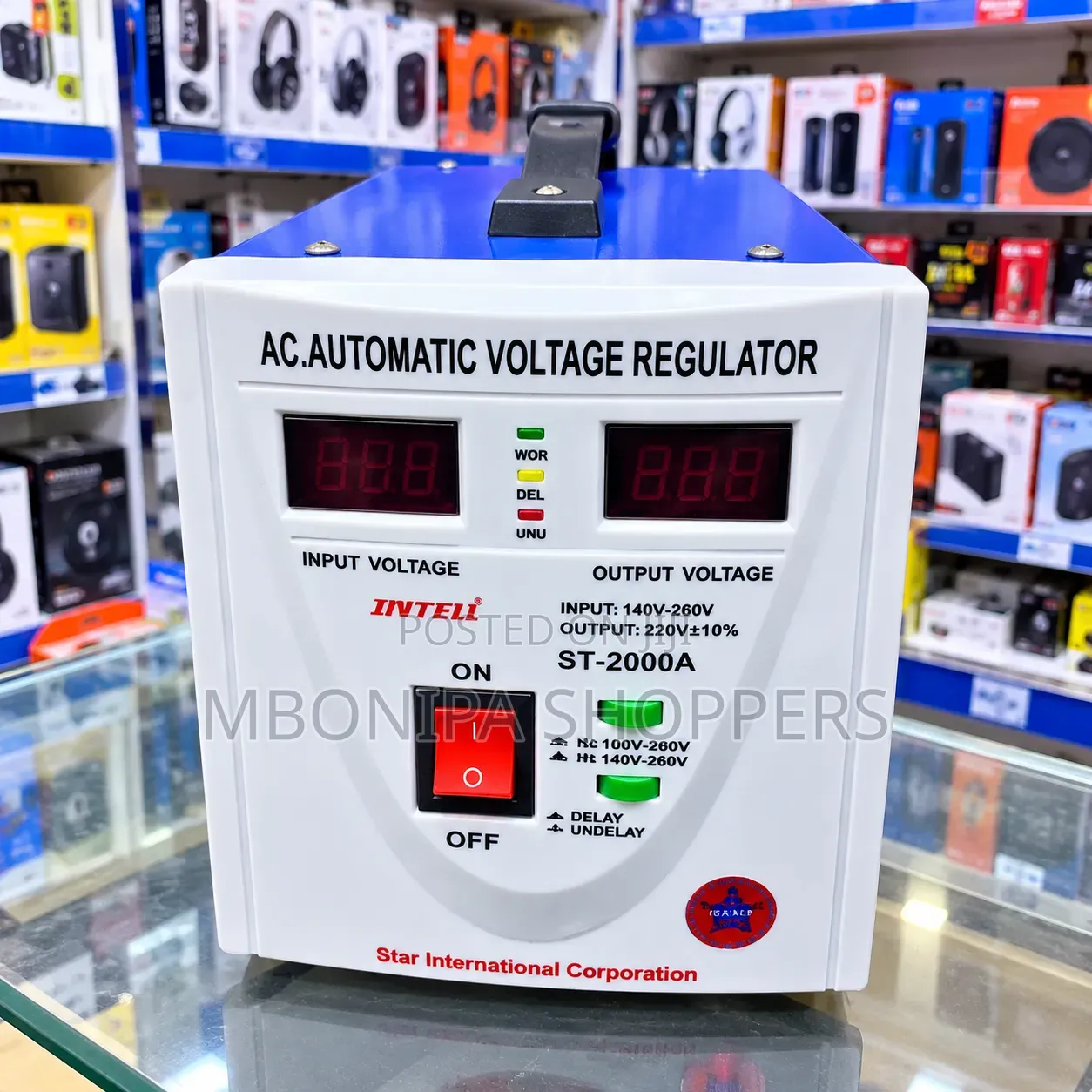 INTELL ST-2000A Automatic Voltage Regulator – 2000VA