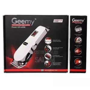 Geemy Rechargeable Saloon Hair Clipper Beard Shaver Hair Trimmer