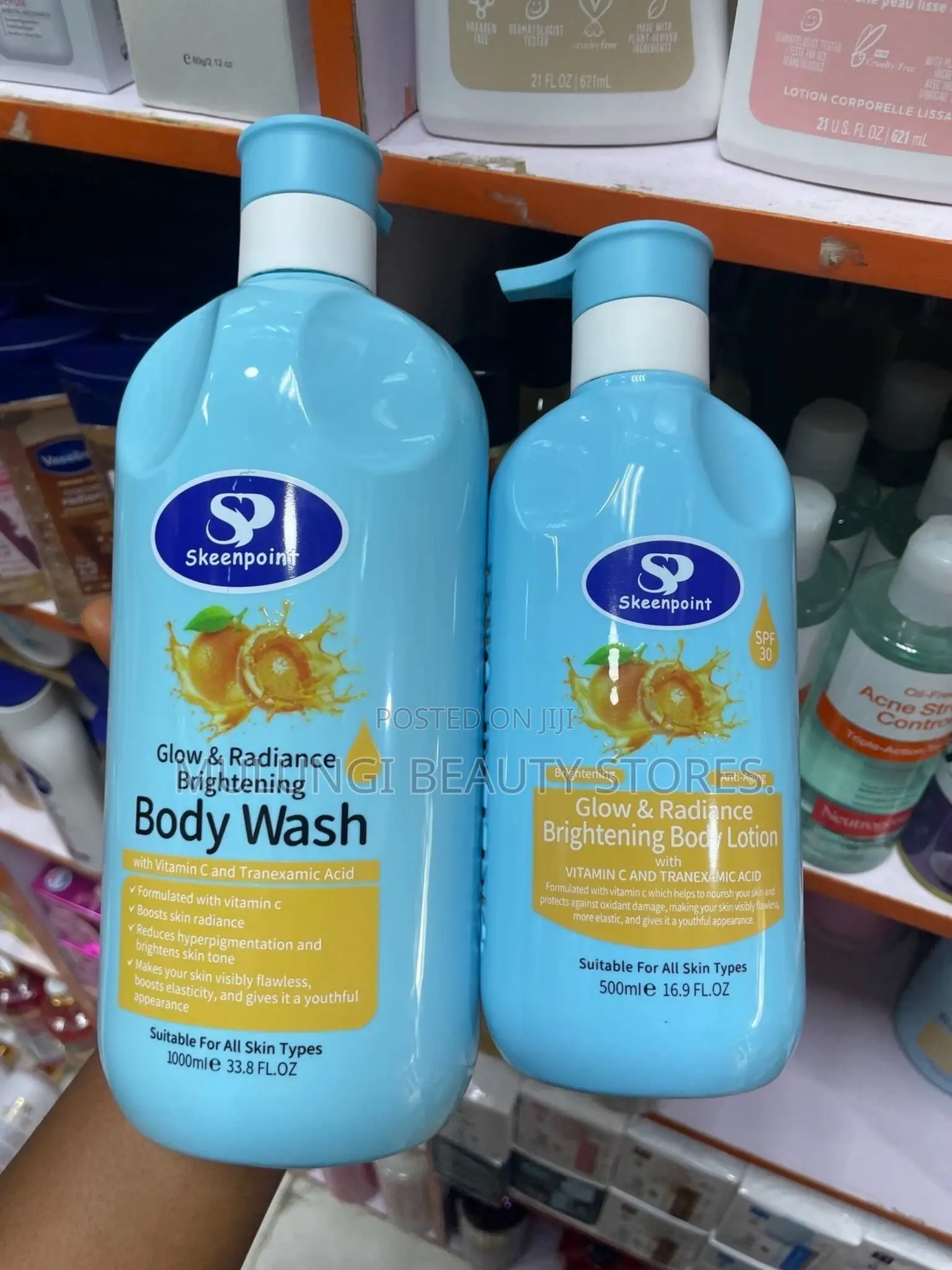 Skeenpoint Body Lotions With SPF 30.
