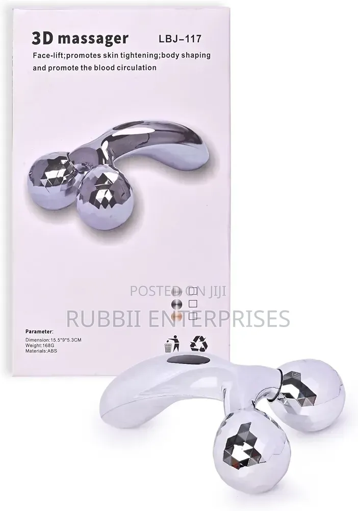 3D Manual Solar Powered Face Body Roller Massager