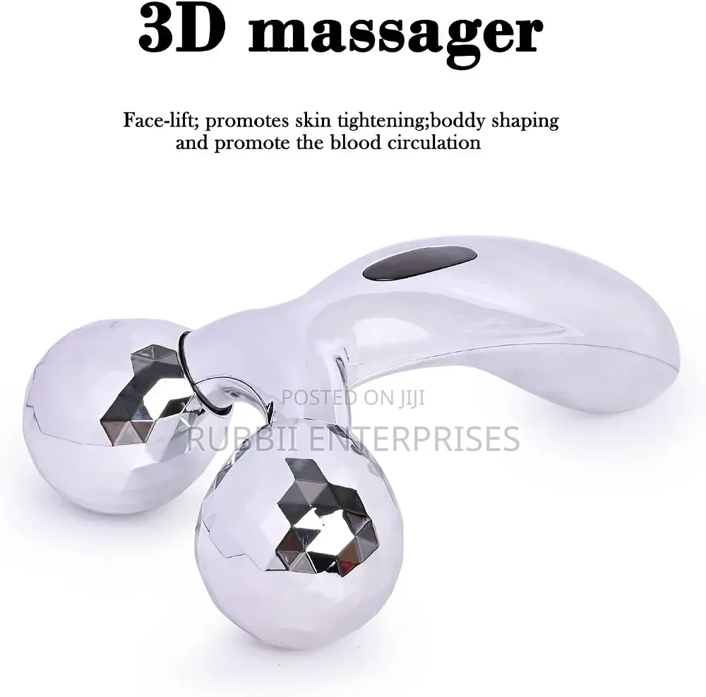 3D Manual Solar Powered Face Body Roller Massager