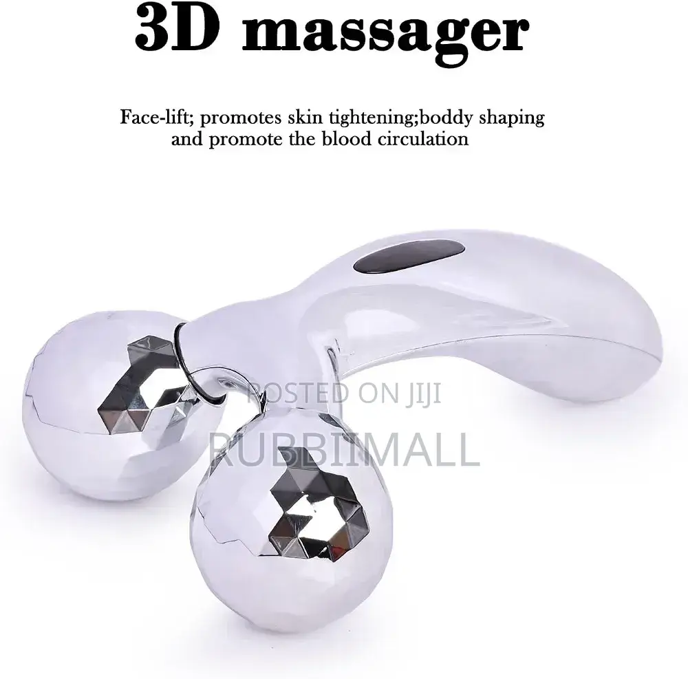 3D Manual Solar Powered Face Body Roller Massager