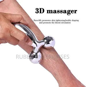 3D Manual Solar Powered Face Body Roller Massager