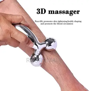 3D Manual Solar Powered Face Body Roller Massager