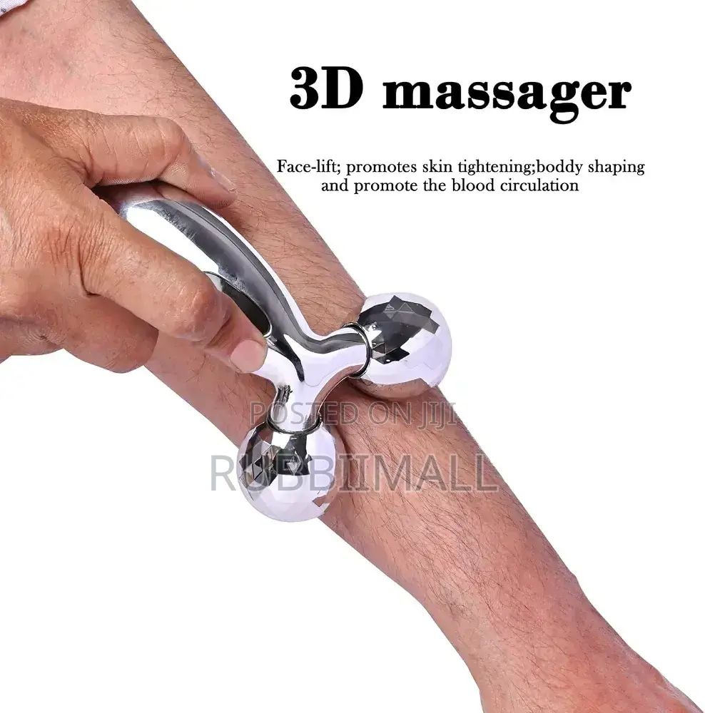 3D Manual Solar Powered Face Body Roller Massager