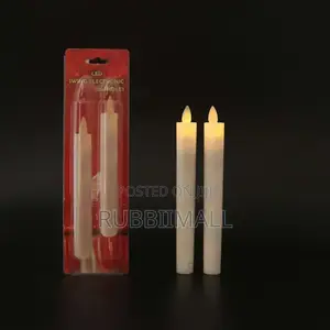 White LED Taper Candles 2pc
