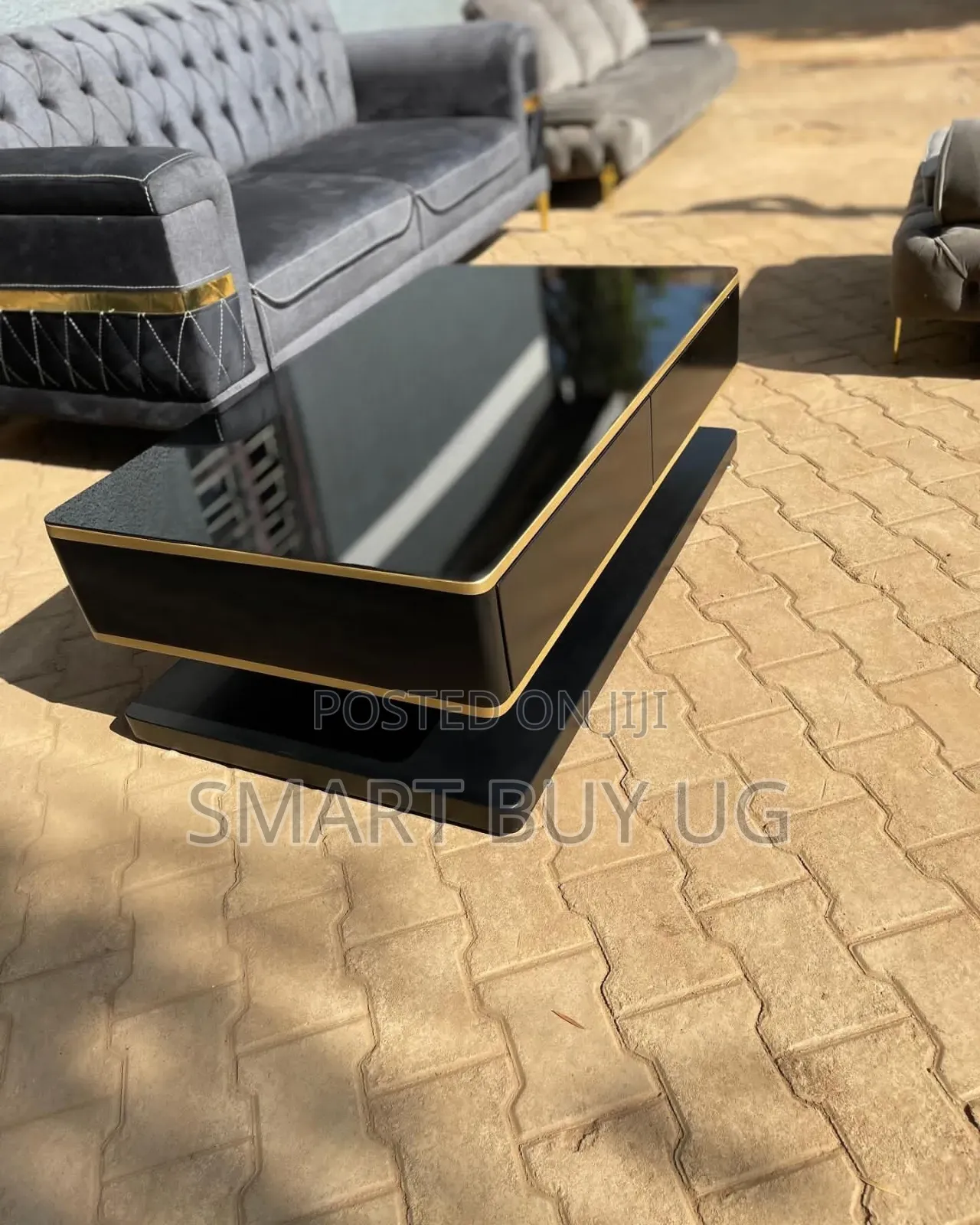 Brand New Glass Center Tables - Black - 120cm - Kampala