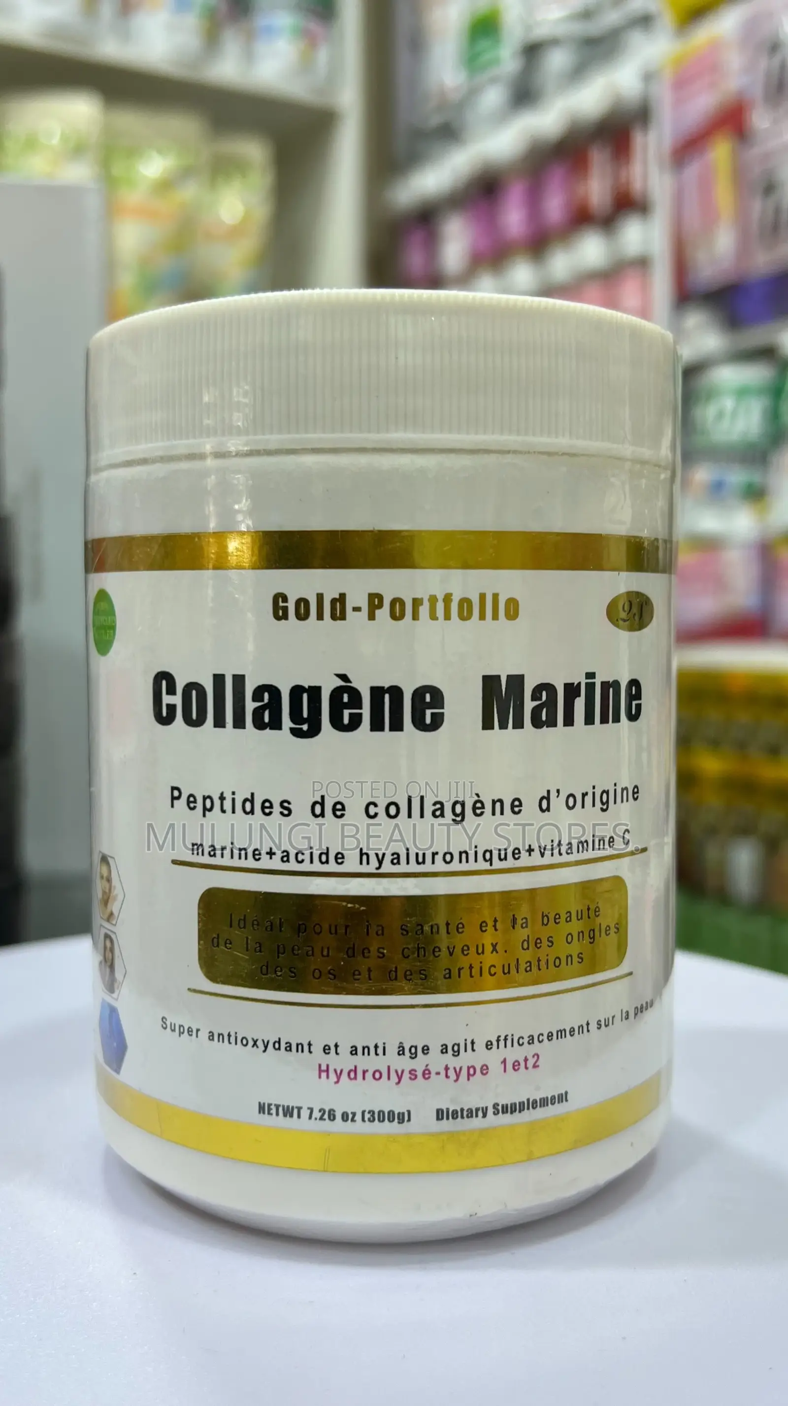 Gold-Portfolio USA Marine Collagen Peptide Vitamin C + Hyaluroni Acid